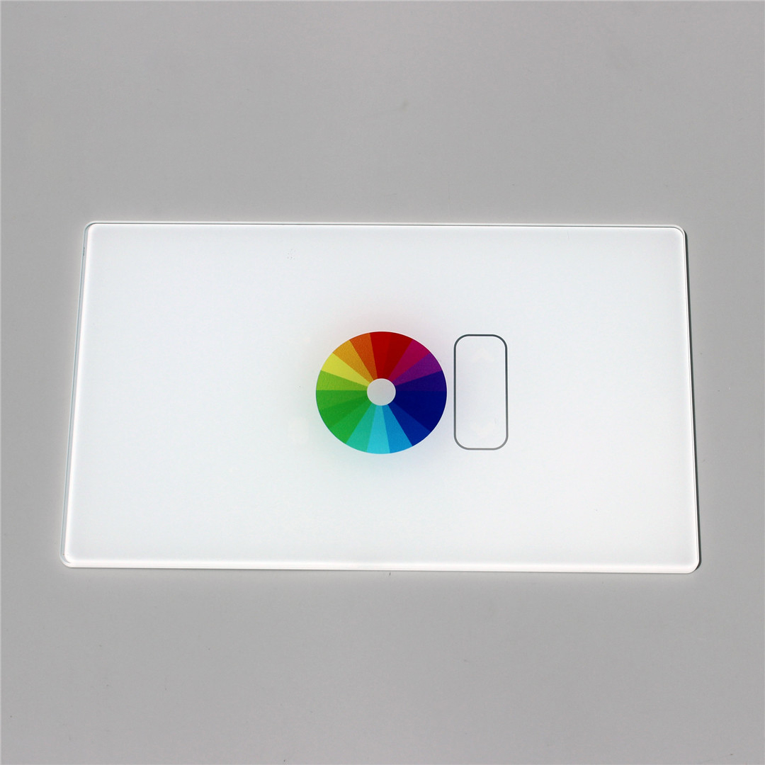 Cover glass for smart touch switch