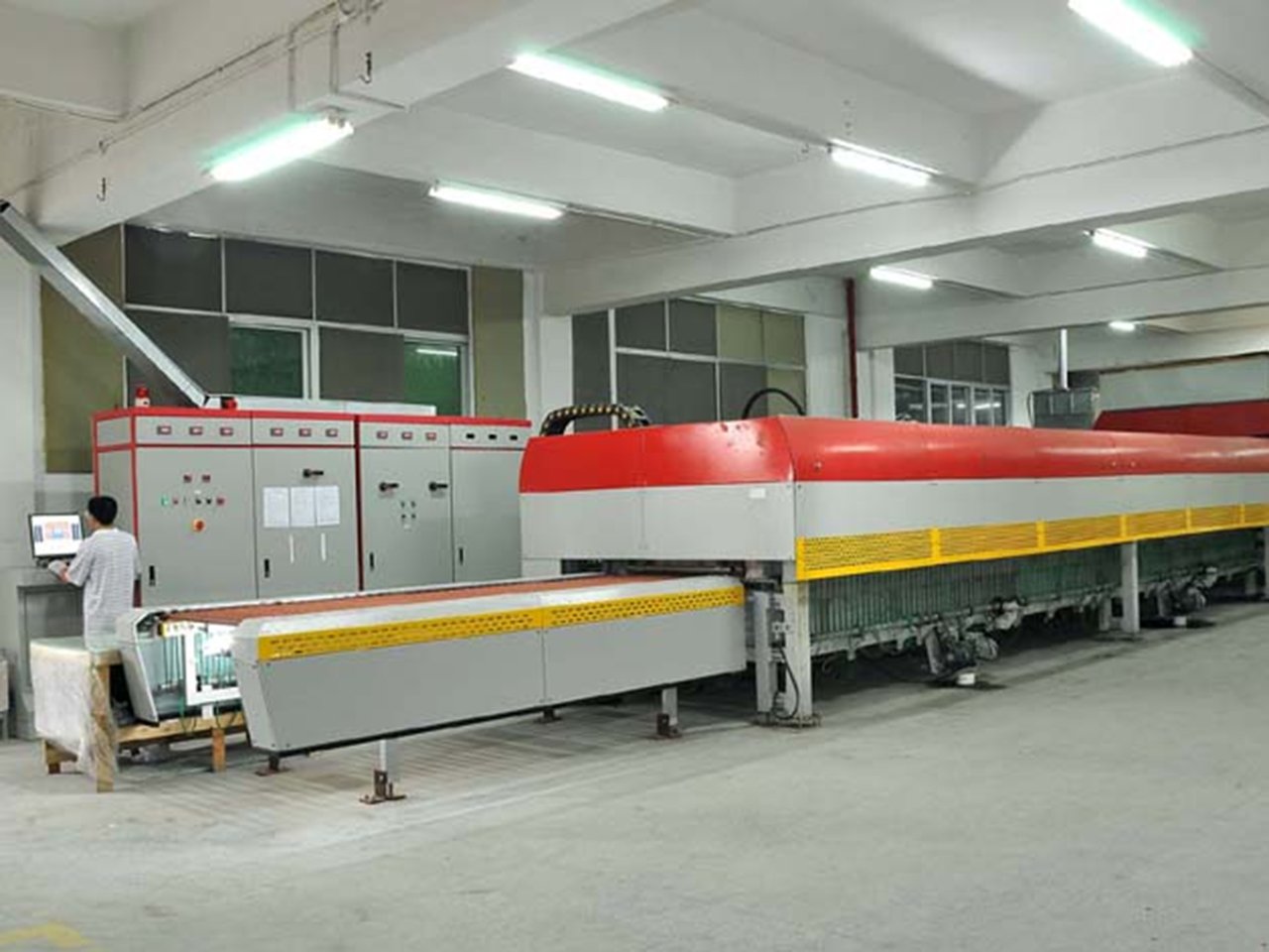 New advanced thermal tempering furnace equipped in Vietnam producti...