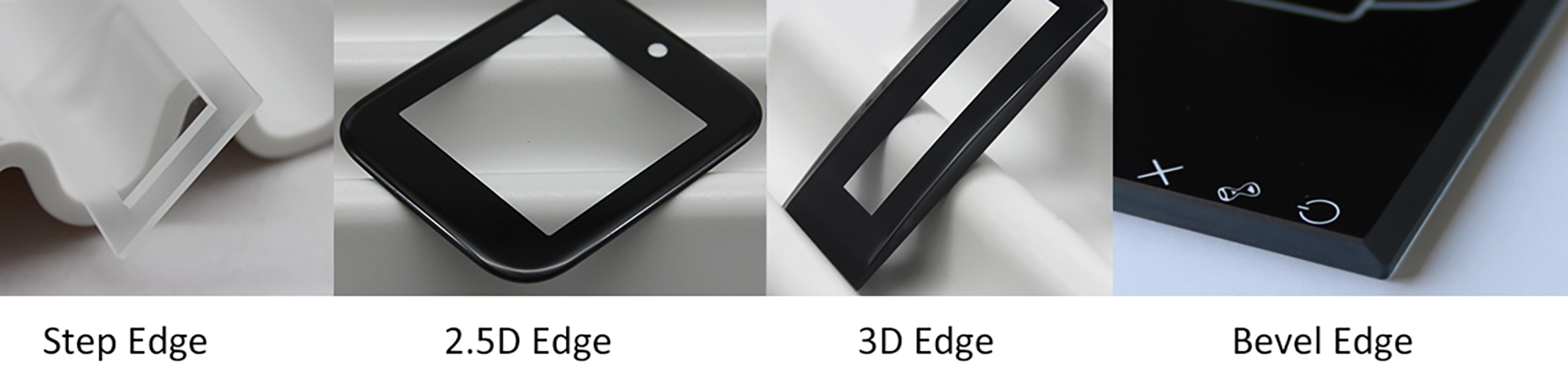 10 glass edge options